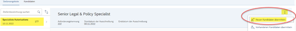 Screenshot HR-Tool